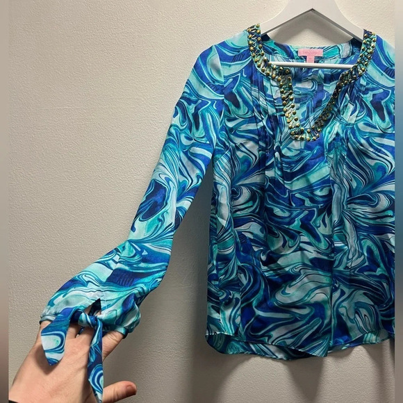 Lilly Pulitzer Silk Blouse - Picture 2 of 6